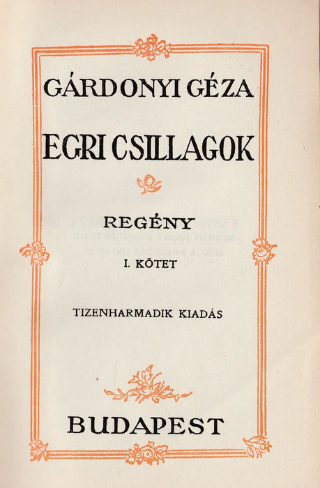 Egri csillagok I - II. - Oskola Antikvárium