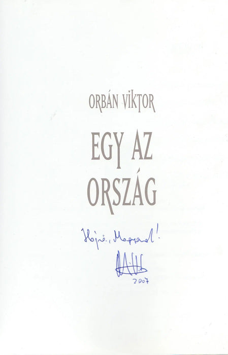 Egy az ország - Oskola Antikvárium
