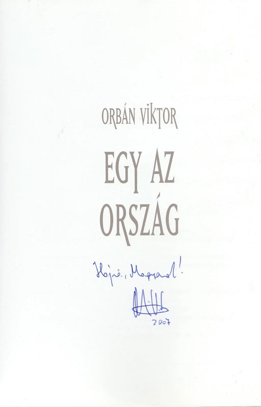 Egy az ország - Oskola Antikvárium