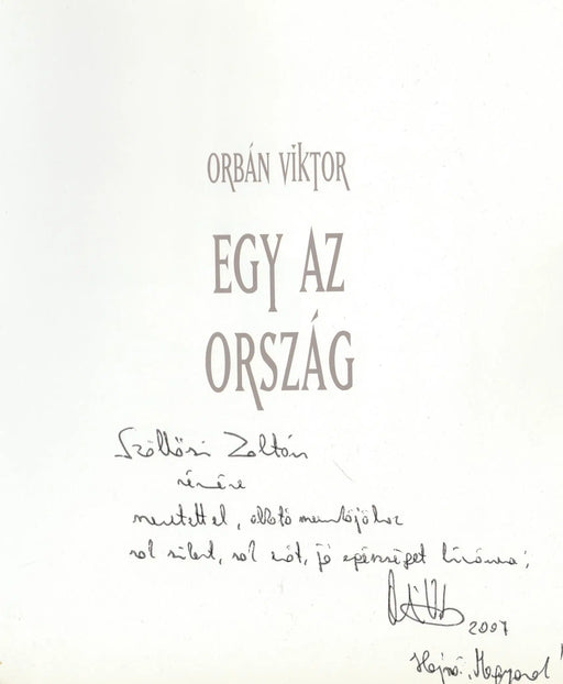 Egy az ország - Oskola Antikvárium