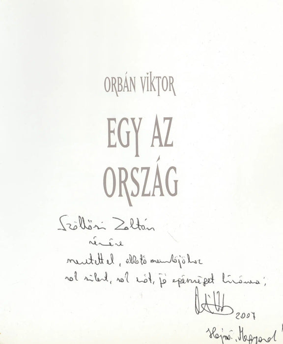 Egy az ország - Oskola Antikvárium