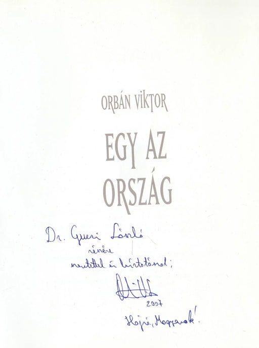 Egy az ország - Oskola Antikvárium