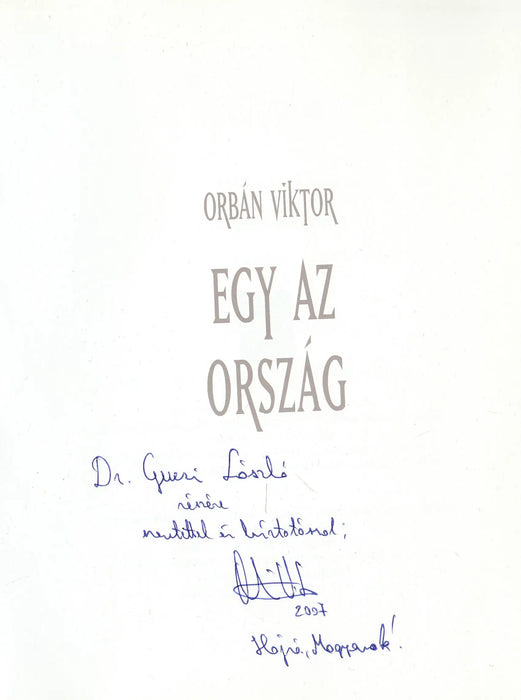 Egy az ország - Oskola Antikvárium