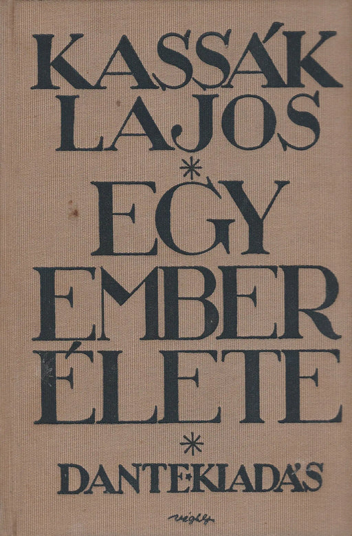 Egy ember élete - Oskola Antikvárium