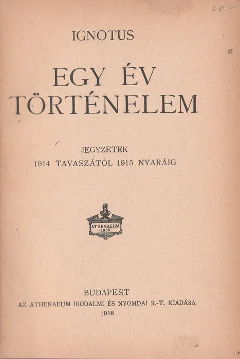 Egy év történelem - Oskola Antikvárium
