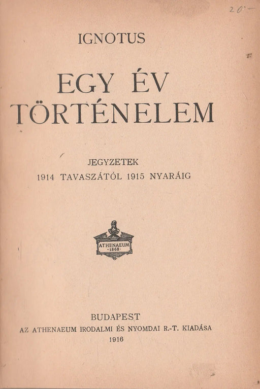 Egy év történelem - Oskola Antikvárium