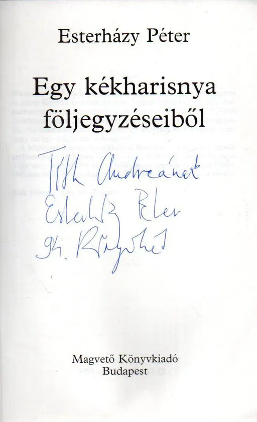Egy kékharisnya följegyzéseiből - Oskola Antikvárium