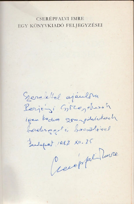 Egy könyvkiadó feljegyzései - Oskola Antikvárium