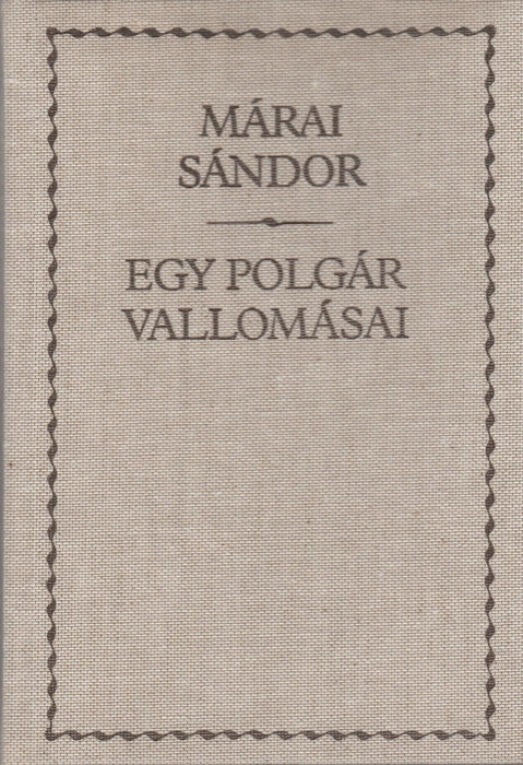 Egy polgár vallomásai - Oskola Antikvárium