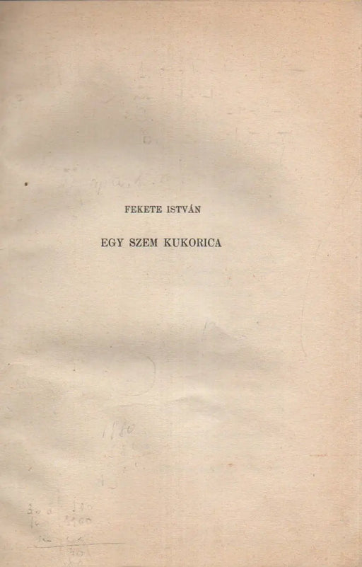 Egy szem kukorica - Oskola Antikvárium