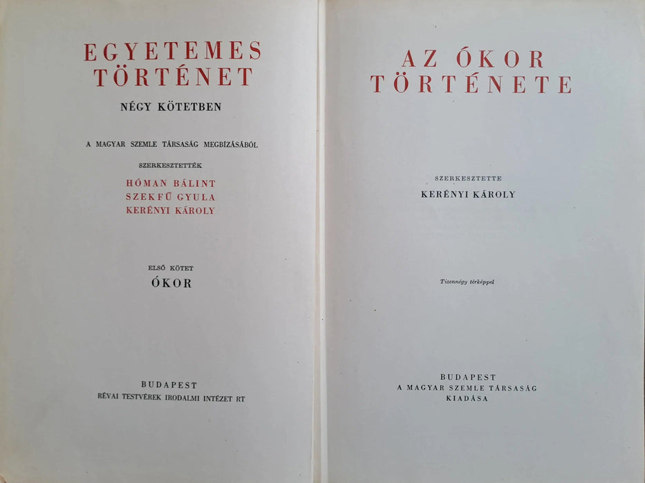 Egyetemes történet I - IV. - Oskola Antikvárium
