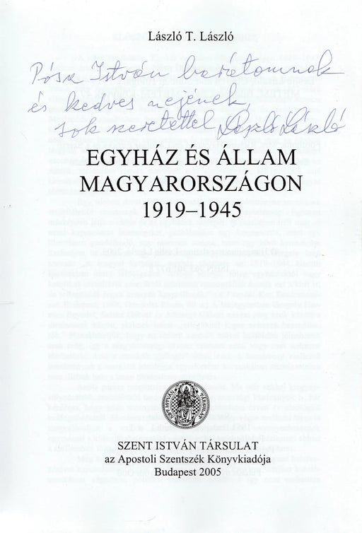 Egyház és állam Magyarországon - Oskola Antikvárium