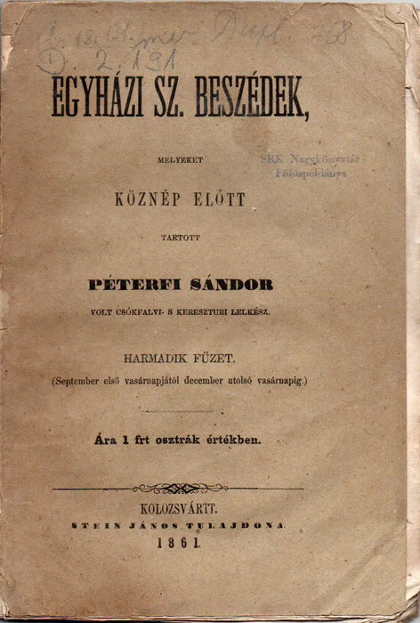 Egyházi sz. beszédek III. - Oskola Antikvárium
