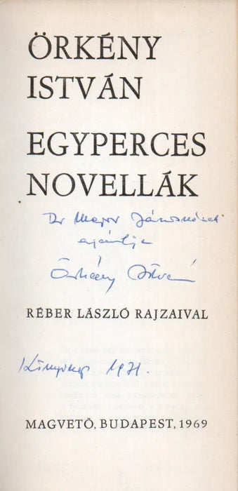 Egyperces novellák - Oskola Antikvárium