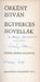 Egyperces novellák - Oskola Antikvárium