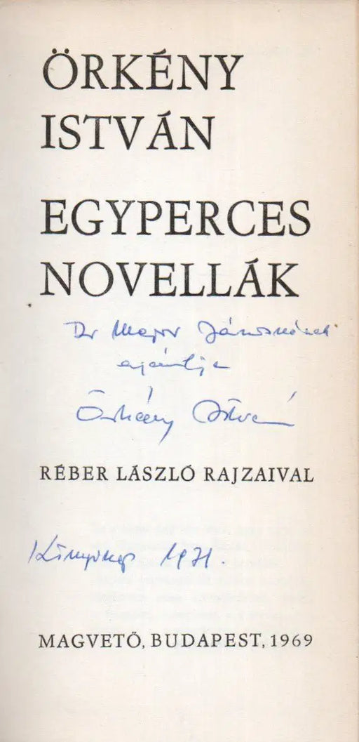 Egyperces novellák - Oskola Antikvárium