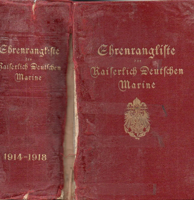 Ehrenrangliste der Kaiserlich Deutschen Marine 1914 - 18 - Oskola Antikvárium