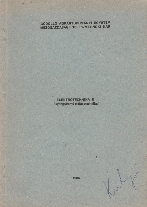 Elektrotechnika II. - Oskola Antikvárium