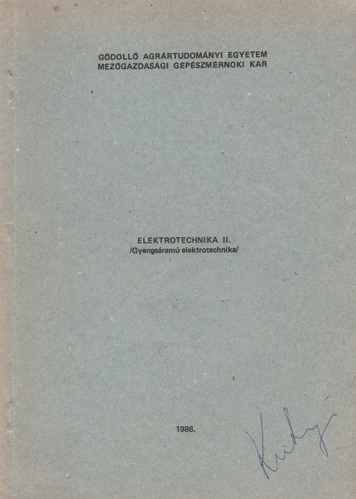 Elektrotechnika II. - Oskola Antikvárium