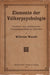 Elemente der Völkerpsychologie - Oskola Antikvárium