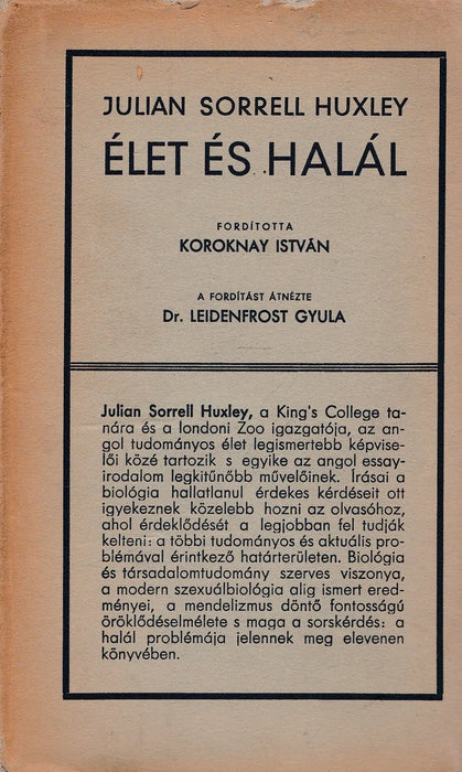 Élet és halál - Oskola Antikvárium