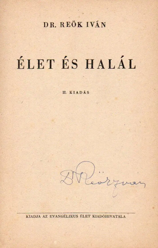 Élet és halál - Oskola Antikvárium