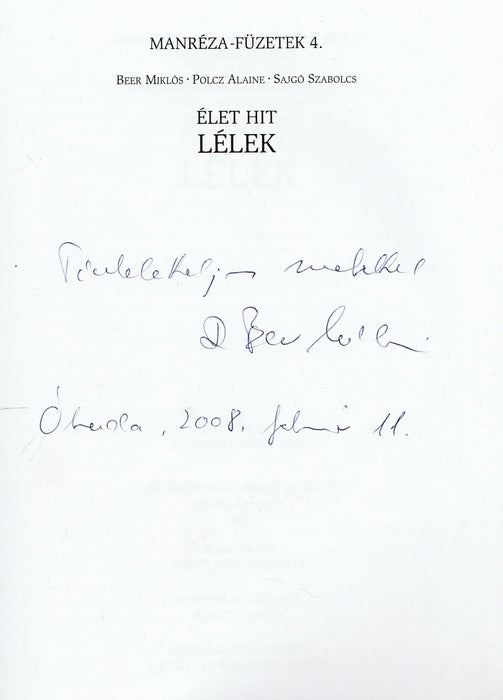 Élet, hit, lélek - Oskola Antikvárium