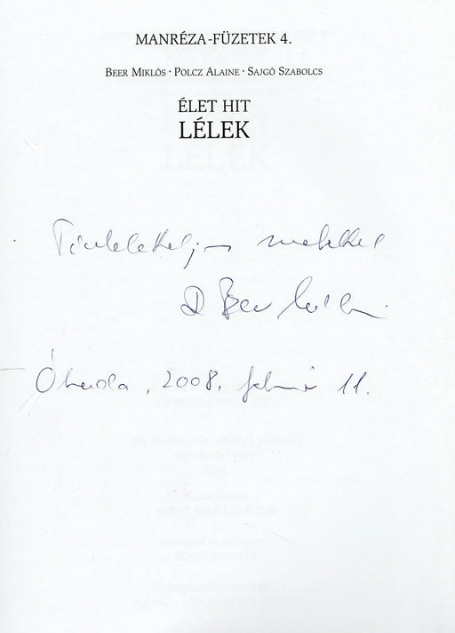 Élet, hit, lélek - Oskola Antikvárium