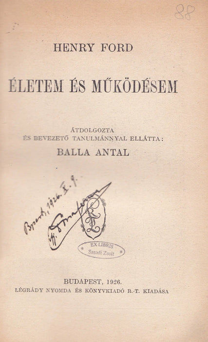 Életem és működésem - Oskola Antikvárium