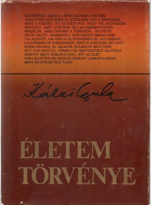 Életem törvénye - Oskola Antikvárium