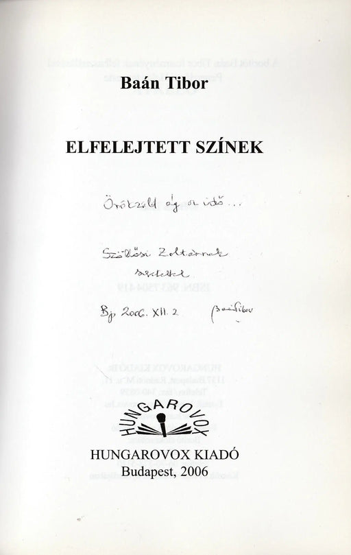 Elfelejtett színek - Oskola Antikvárium