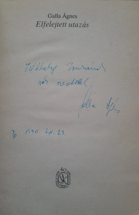 Elfelejtett utazás - Oskola Antikvárium