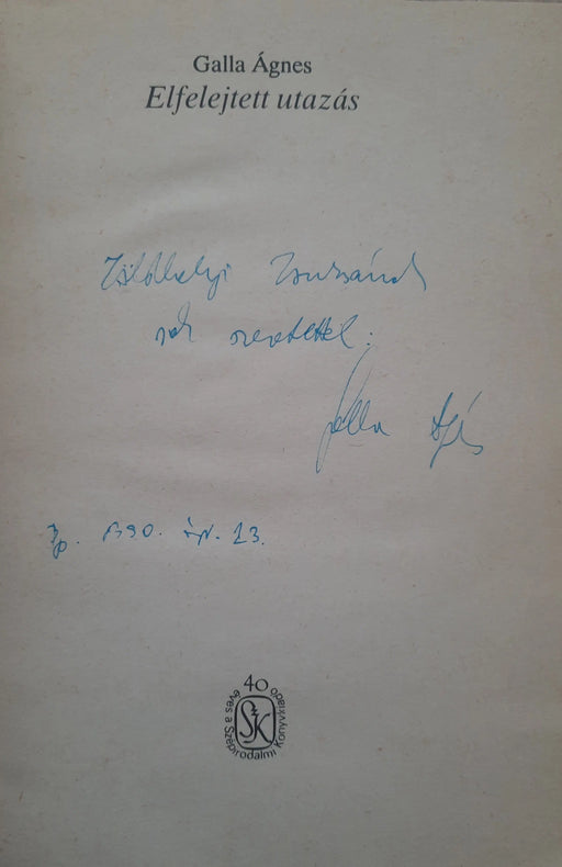 Elfelejtett utazás - Oskola Antikvárium