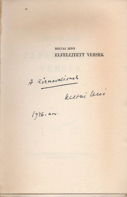 Elfelejtett versek - Oskola Antikvárium
