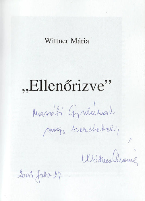 Ellenőrizve - Oskola Antikvárium
