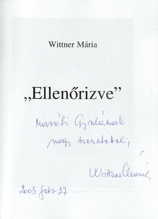 Ellenőrizve - Oskola Antikvárium