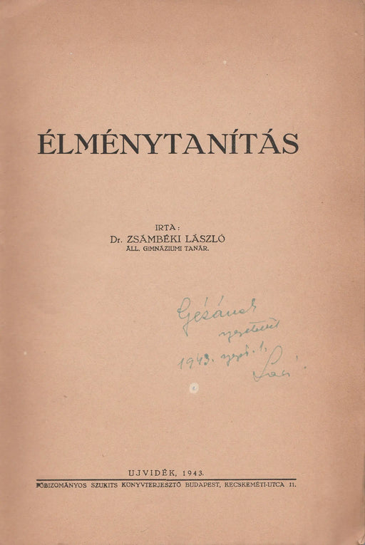 Élménytanítás - Oskola Antikvárium