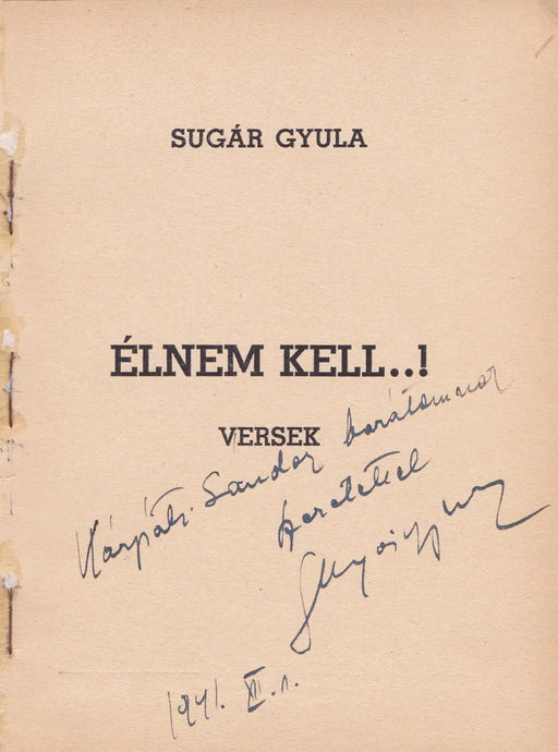 Élnem kell...! - Oskola Antikvárium