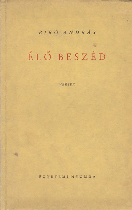 Élő beszéd - Oskola Antikvárium