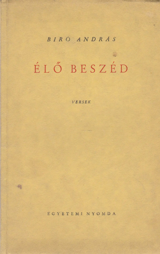 Élő beszéd - Oskola Antikvárium
