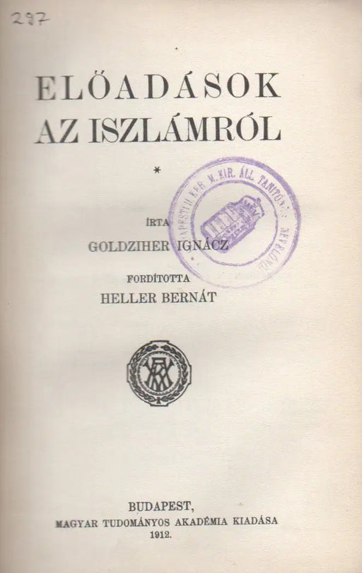 Előadások az iszlámról - Oskola Antikvárium