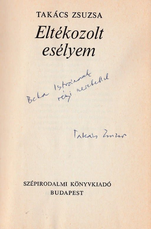 Eltékozolt esélyem - Oskola Antikvárium