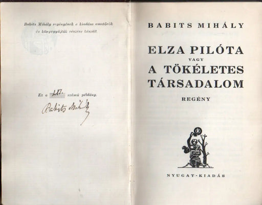 Elza pilóta vagy a tökéletes társadalom - Oskola Antikvárium