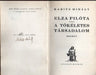 Elza pilóta vagy a tökéletes társadalom - Oskola Antikvárium