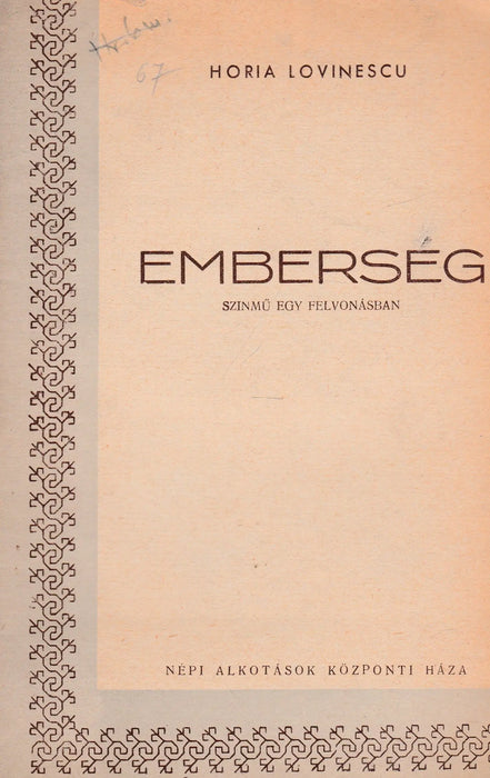 Emberség - Oskola Antikvárium