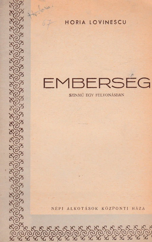 Emberség - Oskola Antikvárium