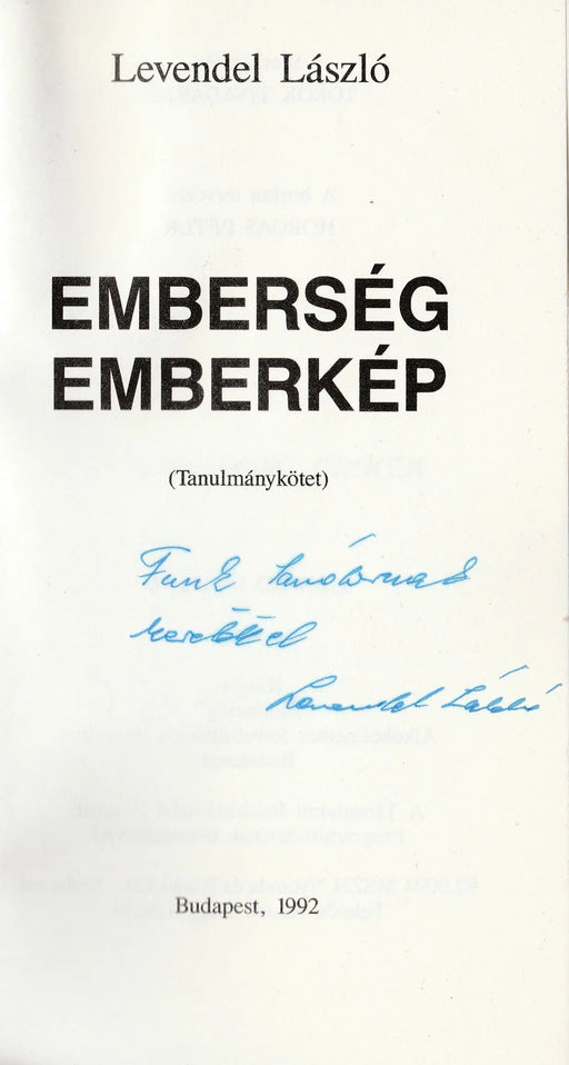 Emberség emberkép - Oskola Antikvárium