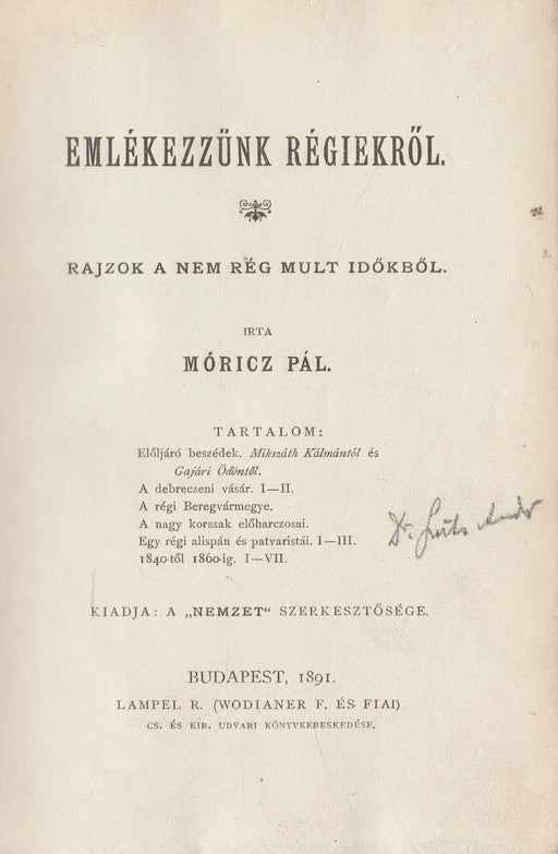 Emlékezzünk régiekről - Oskola Antikvárium