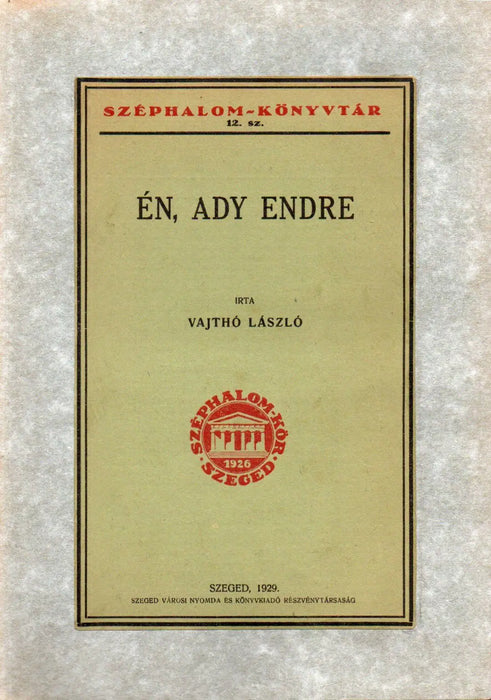 Én, Ady Endre - Oskola Antikvárium