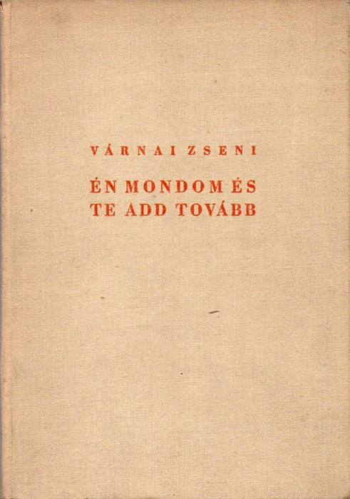 Én mondom és te add tovább - Oskola Antikvárium